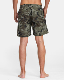 2 VA Standard Issue Elastic Boardshorts 17" Brown AVYBS00201 RVCA