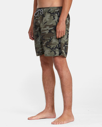 4 VA Standard Issue Elastic Boardshorts 17" Brown AVYBS00201 RVCA