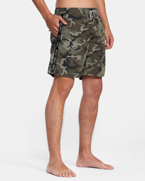 6 VA Standard Issue Elastic Boardshorts 17" Brown AVYBS00201 RVCA