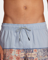 8 County Elastic Waist Boardshorts 17" Blue AVYBS00203 RVCA