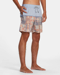 5 County Elastic Waist Boardshorts 17" Blue AVYBS00203 RVCA