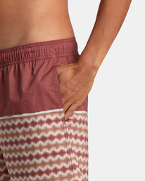 7 County Elastic Waist Boardshorts 17" Orange AVYBS00203 RVCA