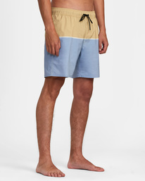 6 County Elastic Waist Boardshorts 17" Beige AVYBS00203 RVCA