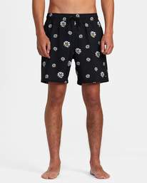 1 VA Pigment - Short de Natación para Hombre Negro AVYBS00204 RVCA