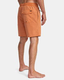 5 VA Pigment Elastic Waist Boardshorts 17" Brown AVYBS00207 RVCA