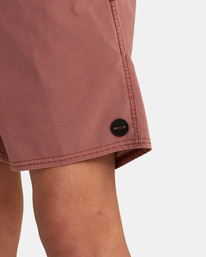8 VA Pigment Elastic Waist Boardshorts 17" Purple AVYBS00207 RVCA