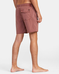 5 VA Pigment Elastic Waist Boardshorts 17" Purple AVYBS00207 RVCA