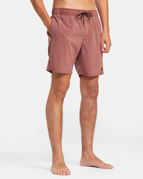 6 VA Pigment Elastic Waist Boardshorts 17" Purple AVYBS00207 RVCA