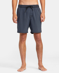 1 VA Pigment Elastic Waist Boardshorts 17" Blue AVYBS00207 RVCA