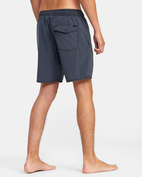 5 VA Pigment Elastic Waist Boardshorts 17" Blue AVYBS00207 RVCA