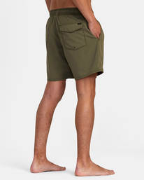 5 VA Pigment Elastic Waist Boardshorts 17" Green AVYBS00207 RVCA