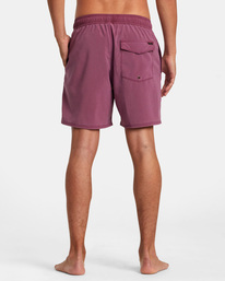 2 VA Pigment Elastic Waist Boardshorts 17" Purple AVYBS00207 RVCA