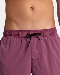 9 VA Pigment Elastic Waist Boardshorts 17" Purple AVYBS00207 RVCA