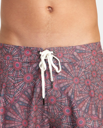 3 Kelsey Brookes Psilocin Boardshorts 18" Red AVYBS00232 RVCA