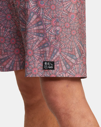 7 Kelsey Brookes Psilocin Boardshorts 18" Red AVYBS00232 RVCA
