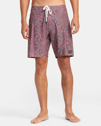 1 Kelsey Brookes Psilocin Boardshorts 18" Red AVYBS00232 RVCA