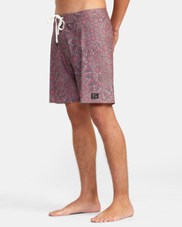 4 Kelsey Brookes Psilocin Boardshorts 18" Red AVYBS00232 RVCA