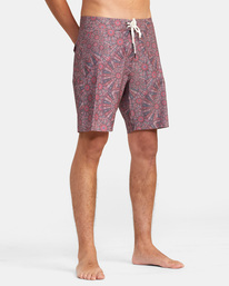 6 Kelsey Brookes Psilocin Boardshorts 18" Red AVYBS00232 RVCA