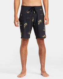 1 Hula Hands Eastern Boardshorts 20" Black AVYBS00234 RVCA
