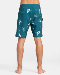 2 Hula Hands Eastern Boardshorts 20" Blue AVYBS00234 RVCA