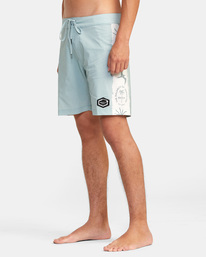 4 Island Venture Boardshorts 17" Blue AVYBS00235 RVCA