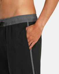 3 Eastern Plus Elastic Boardshorts 17" Black AVYBS00239 RVCA