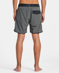 rvca, Eastern Plus Elastic Waist Boardshorts 17", HEATHER GREY (hgr) EASTERN PLUS ELASTIC SHORT AVYBS00239