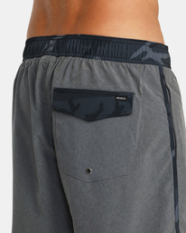 7 Eastern Plus Elastic Boardshorts 17" Grey AVYBS00239 RVCA