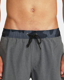 9 Eastern Plus Elastic Boardshorts 17" Grey AVYBS00239 RVCA