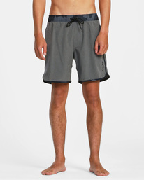 1 Eastern Plus Elastic Boardshorts 17" Grey AVYBS00239 RVCA