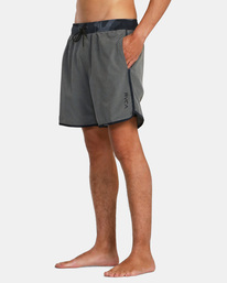 4 Eastern Plus Elastic Boardshorts 17" Grey AVYBS00239 RVCA