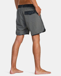 5 Eastern Plus Elastic Boardshorts 17" Grey AVYBS00239 RVCA