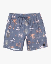 0 Wild Card Elastic Boardshorts 17" Blue AVYBS00246 RVCA