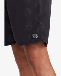3 Mister Cartoon Smile Boardshorts 18" Black AVYBS00254 RVCA