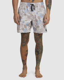 1 Barnes Elastic Boardshorts 17" Grey AVYBS00265 RVCA