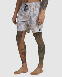4 Barnes Elastic Boardshorts 17" Grey AVYBS00265 RVCA