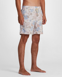 6 Barnes Elastic Boardshorts 17" Grey AVYBS00265 RVCA