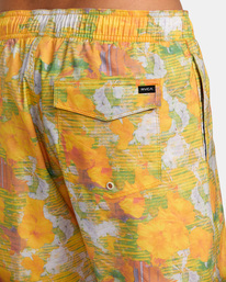 8 Barnes Elastic Waist Boardshorts 17" Black AVYBS00265 RVCA