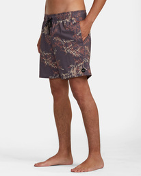 4 Barnes - Short de bain pour Homme Violet AVYBS00265 RVCA