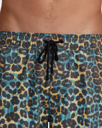 9 Barnes - Short de bain pour Homme Vert AVYBS00265 RVCA