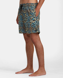 4 Barnes - Short de bain pour Homme Vert AVYBS00265 RVCA