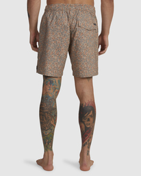 1 Barnes Elastic Waist Boardshorts 17" Beige AVYBS00265 RVCA