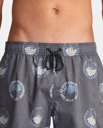 9 Barnes Elastic Waist Boardshorts 17" Black AVYBS00265 RVCA