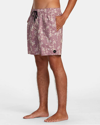 3 Barnes Elastic Waist Boardshorts 17" Purple AVYBS00265 RVCA