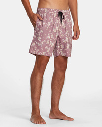 5 Barnes Elastic Waist Boardshorts 17" Purple AVYBS00265 RVCA