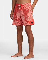 4 Barnes - Short de bain pour Homme Orange AVYBS00265 RVCA