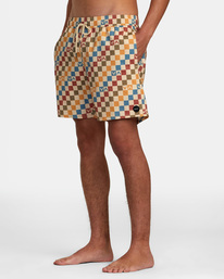 4 Barnes Elastic Waist Boardshorts 17" Beige AVYBS00265 RVCA
