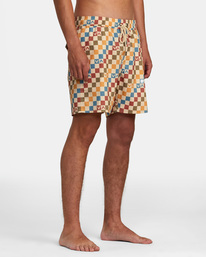 6 Barnes Elastic Waist Boardshorts 17" Beige AVYBS00265 RVCA