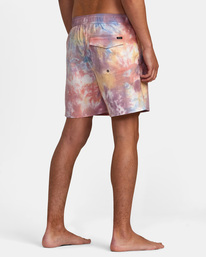 5 Manic Tie-Dyed Elastic Waist Boardshorts 17" Purple AVYBS00266 RVCA