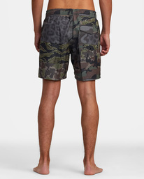 rvca, Perry 17" Elastic Waist Boardshorts, MIXED CAMO (gss0) Perry - Swim Shorts for Men AVYBS00267
